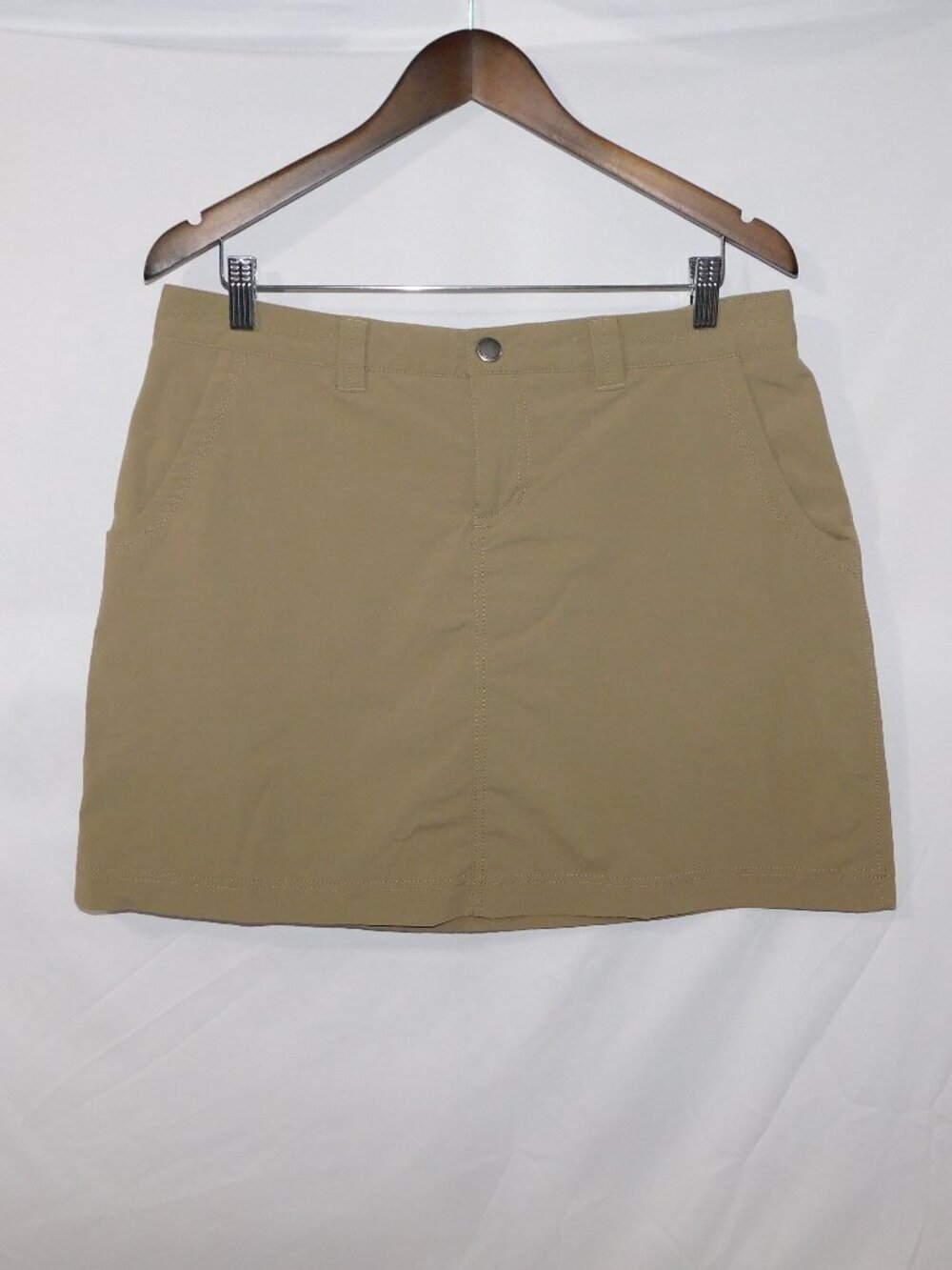 Eddie Bauer Adventure Horizon Travex Skort Tan Skirt w Short Womens 10 outdoors